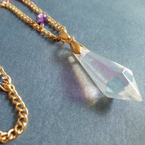 Gold Chain Beads Crystal Necklace